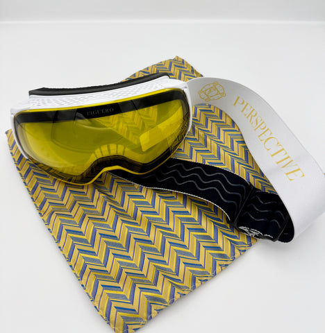 A Perspectivo Patagonia Snowboard x Ski Goggles White Edition